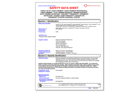 Safety Data Sheet