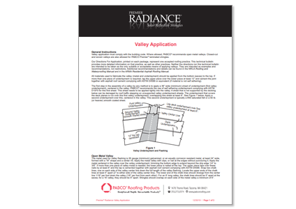 Premier Radiance Valley Instructions